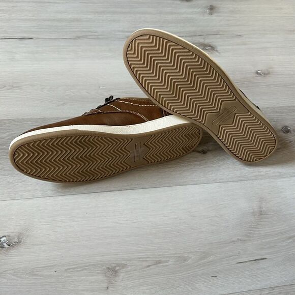 HAWKER RYE Larelissi Contrast Stitch Sneaker Cognac‎ Stitch Fix Size 11.5 NWT - Picture 7 of 7